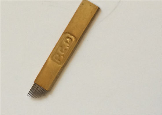 Trung Quốc Kim phun xăm PCD vàng Thiết bị trang điểm vĩnh viễn dày 0,5mm nhà cung cấp