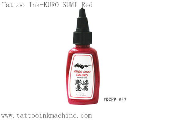Trung Quốc OEM Kuro Sumi 0.5OZ / 1OZ Mực xăm vĩnh cửu Màu đỏ để xăm hình trên cơ thể nhà cung cấp