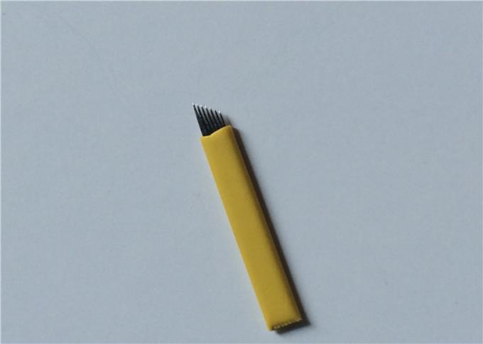 0,25mm 7 chân kim 3D Microblading Eyebrow bằng thép không gỉ để trang điểm vĩnh viễn 0