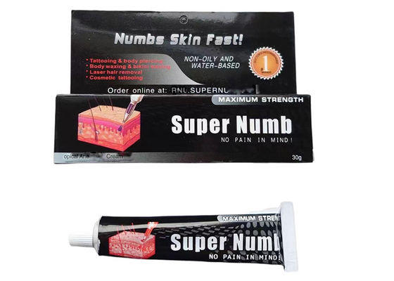 Trung Quốc Kem gây tê hình xăm 30G Super Numb, gây tê da để xăm hình / xỏ khuyên nhà cung cấp