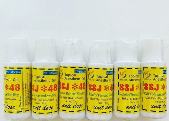 Trung Quốc SSJ*48 Xăm lông mày hình xăm Gel gây mê với 6% Numbing Hydrochloride nhà cung cấp