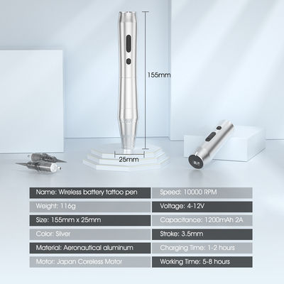 Máy Da không dây SPMU Cây lông mày không dây trang điểm vĩnh cửu hộp mực phổ quát Máy vi tính hình xăm nhà cung cấp