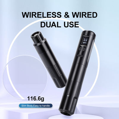 Máy xăm 10W Wireless Dermografo Máy xăm không dây Máy trang điểm vĩnh viễn Máy kết nối RCA Máy cơ thể Chiều dài 24 * 132.4mm nhà cung cấp