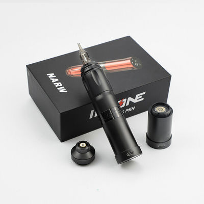 Thép không gỉ 1800mAh NARW Máy xăm không dây 1-OLED Hiển thị màn hình cảm ứng Pin súng xăm xoay bút xăm bằng điện RCA nhà cung cấp