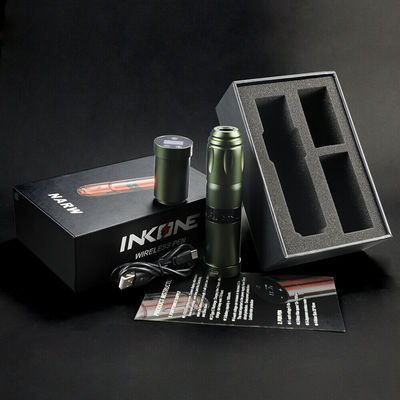 Thép không gỉ 1800mAh NARW Máy xăm không dây 1-OLED Hiển thị màn hình cảm ứng Pin súng xăm xoay bút xăm bằng điện RCA nhà cung cấp