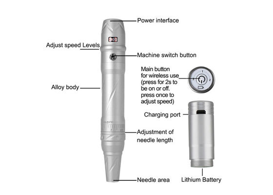 Máy hình xăm không dây PMU Pen, Máy hình xăm trang điểm điện nhà cung cấp