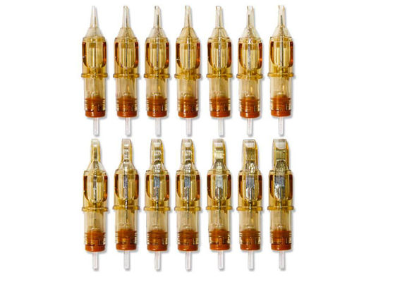20Pcs / hộp hộp màu vàng hình xăm lông mày kim trang điểm vĩnh viễn nhà cung cấp