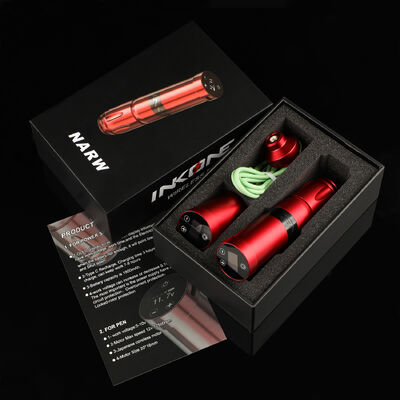 INKONE NARW Thương Hiệu Kỹ Thuật Số Màn Hình Cảm Ứng LCD Hiển Thị Pin 1800MAh Bút Xăm Vi Sắc Tố Máy Không Dây Máy Xăm nhà cung cấp
