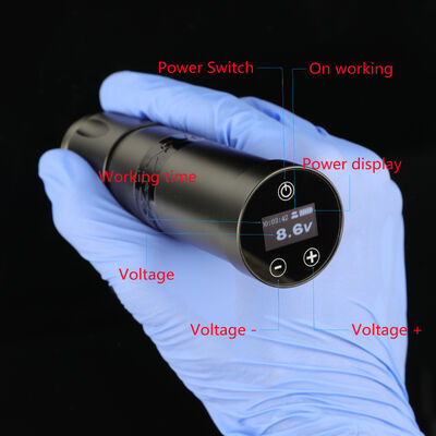 INKONE NARW Thương Hiệu Kỹ Thuật Số Màn Hình Cảm Ứng LCD Hiển Thị Pin 1800MAh Bút Xăm Vi Sắc Tố Máy Không Dây Máy Xăm nhà cung cấp