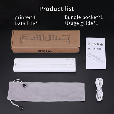 12000mAh Mini Tattoo Stencil Printer Máy photocopy nhiệt Máy in chuyển đổi không dây Máy in hình xăm Máy in hình xăm nhà cung cấp