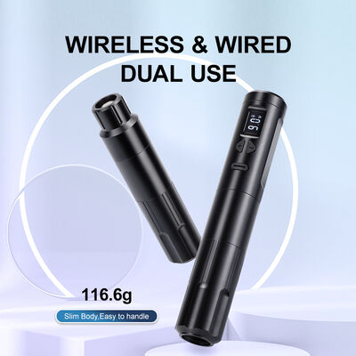 Máy xăm không dây Dermografo Máy xăm điện không dây Máy trang điểm vĩnh cửu nhôm 2 đầu pin RCA Connector Model nhà cung cấp