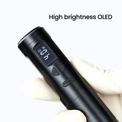 Máy xăm không dây Dermografo Máy xăm điện không dây Máy trang điểm vĩnh cửu nhôm 2 đầu pin RCA Connector Model nhà cung cấp