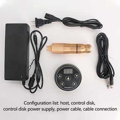 Máy xăm xoay được thiết lập với nguồn cung cấp điện Aurora II nhà cung cấp