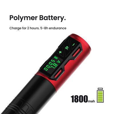 Digital Rotary Battery Coreless Tattoo Gun Tattoo Pen 1800 Mah Wireless Tattoo Machine nhà cung cấp