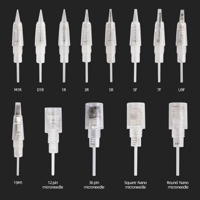 Scalp Micropigmentation Cây lông mày, môi vàng, hộp xăm xoay bút, thép không gỉ với pin điện 16