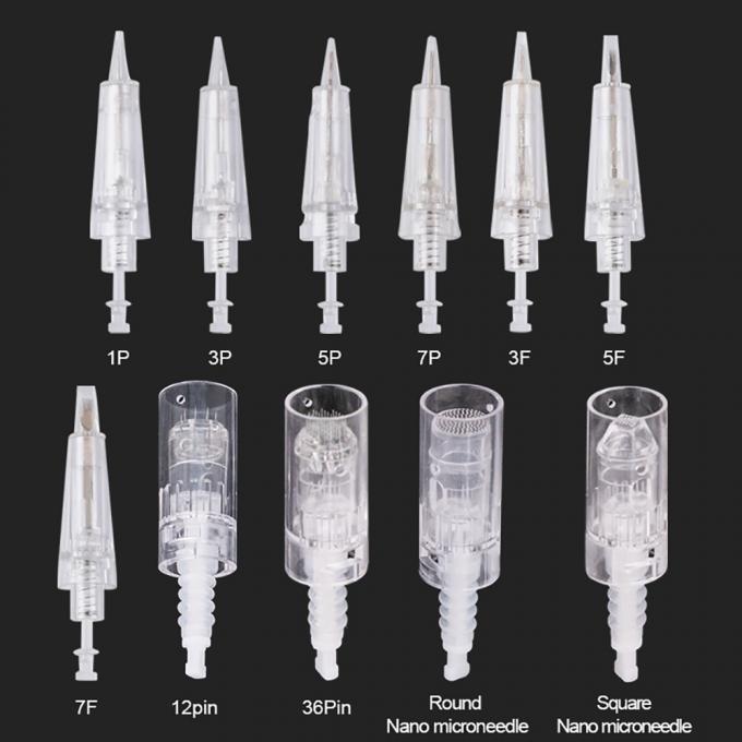 Scalp Micropigmentation Cây lông mày, môi vàng, hộp xăm xoay bút, thép không gỉ với pin điện 18