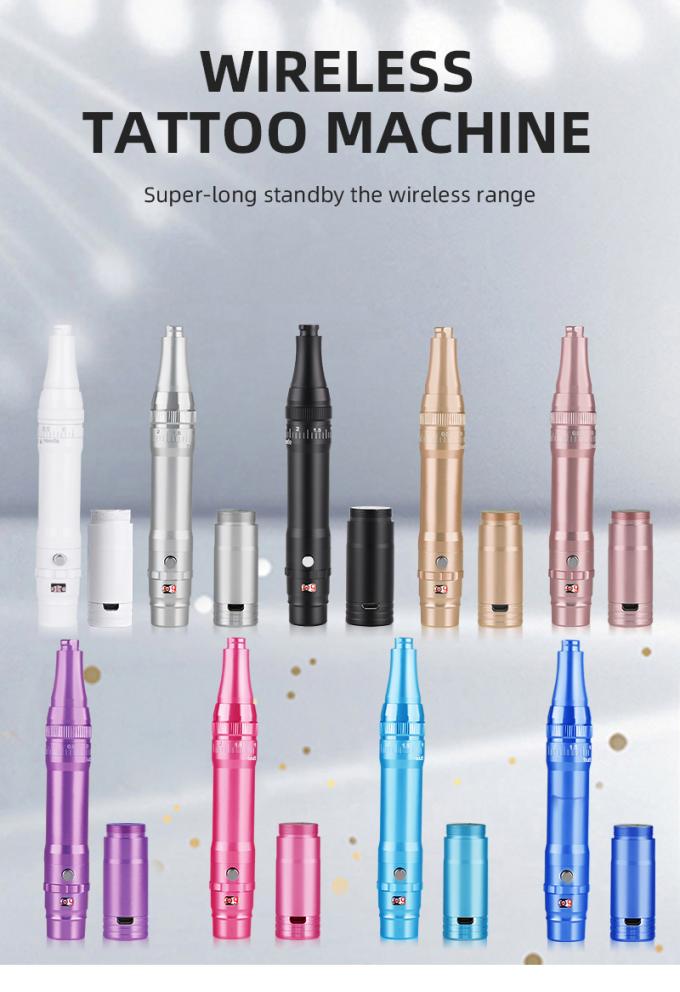 Máy xăm lông mày bằng pin chuyên nghiệp với nhô kim 0-3.5mm và thiết kế không dây 0
