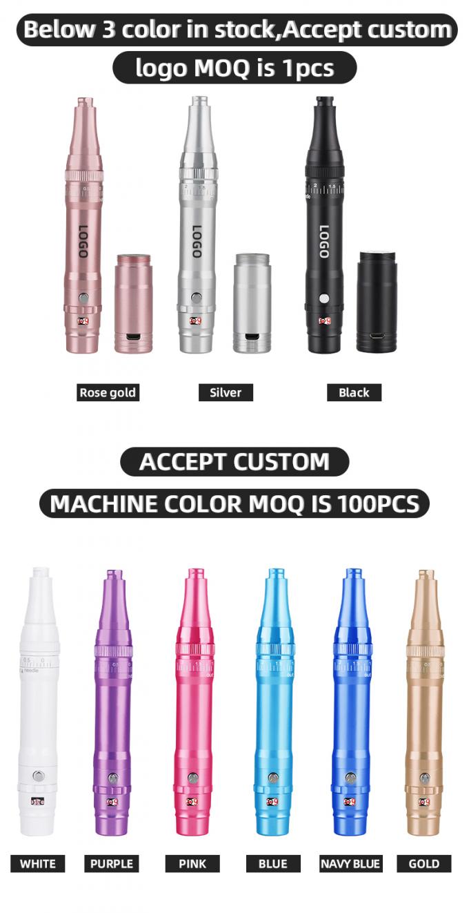 Máy xăm lông mày bằng pin chuyên nghiệp với nhô kim 0-3.5mm và thiết kế không dây 6