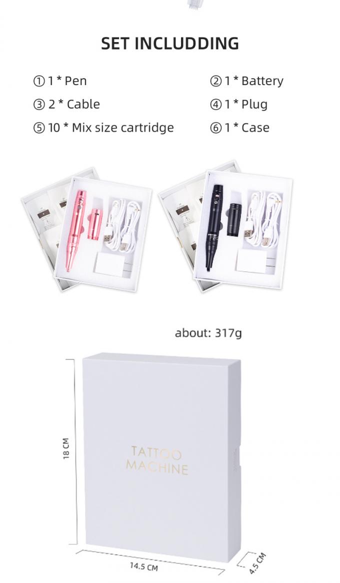 Máy xăm lông mày bằng pin chuyên nghiệp với nhô kim 0-3.5mm và thiết kế không dây 8
