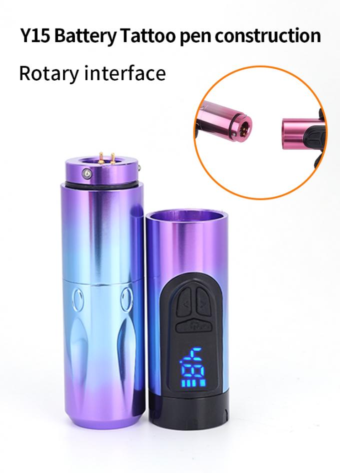 Máy xăm không dây với màn hình LCD và pin thay thế Thiết kế nhôm máy bay 4
