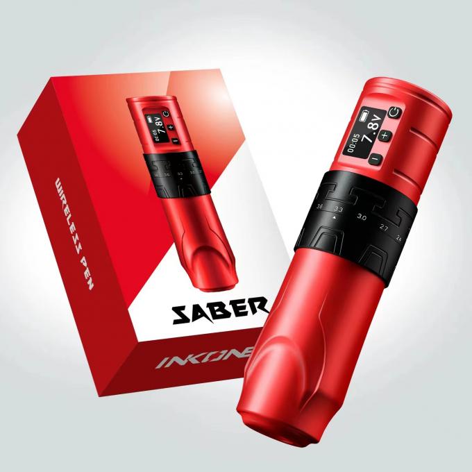 Vũ khí xăm không dây 1500mAh INKONE SABER Coreless Xăm máy bút Động cơ mạnh Long Stroke 4.2mm Máy bay nhôm 11