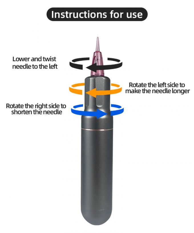 Thiết bị vi sắc tố da đầu SMP loại s&uacute;ng điện với trang điểm vĩnh viễn v&agrave; M&aacute;y xăm động cơ Thụy Sĩ m&agrave;u xanh đen 5