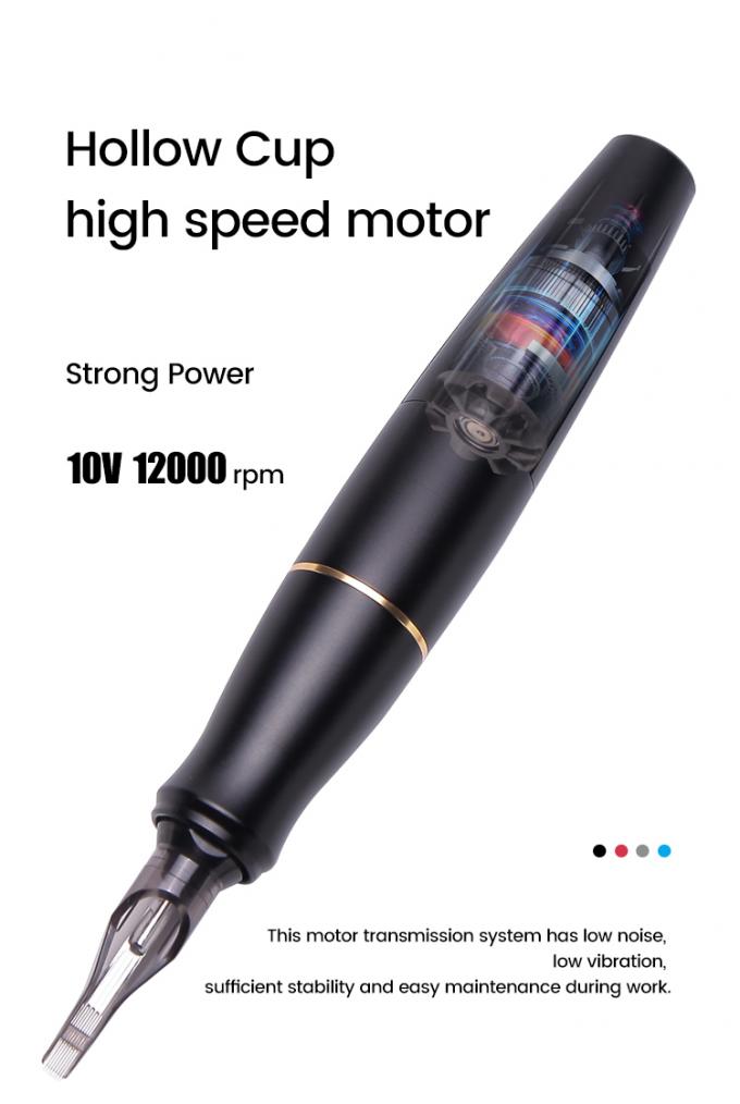 Coreless Motor Stainless Steel Red Microblading Eyebrow Lips Eyeliner Tên xăm 0