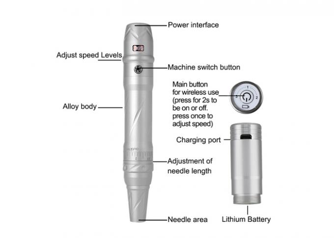 Máy hình xăm không dây PMU Pen, Máy hình xăm trang điểm điện 2