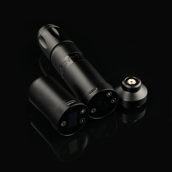 INKONE NARW Thương Hiệu Kỹ Thuật Số M&agrave;n H&igrave;nh Cảm Ứng LCD Hiển Thị Pin 1800MAh B&uacute;t Xăm Vi Sắc Tố M&aacute;y Kh&ocirc;ng D&acirc;y M&aacute;y Xăm 10