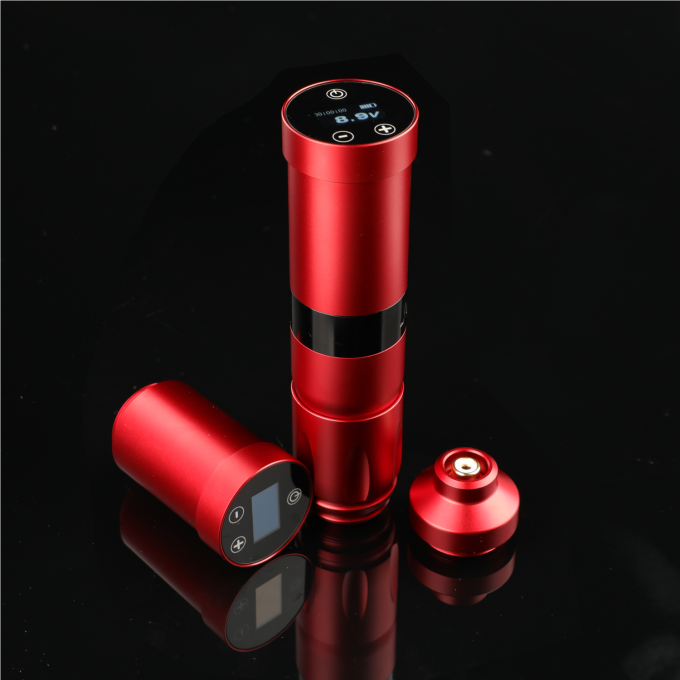 INKONE NARW Thương Hiệu Kỹ Thuật Số M&agrave;n H&igrave;nh Cảm Ứng LCD Hiển Thị Pin 1800MAh B&uacute;t Xăm Vi Sắc Tố M&aacute;y Kh&ocirc;ng D&acirc;y M&aacute;y Xăm 12
