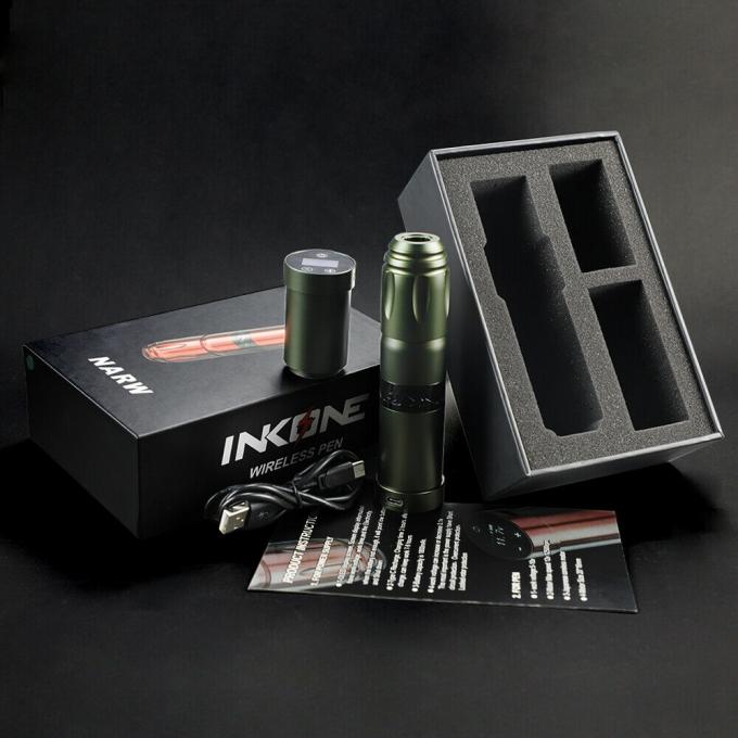 INKONE NARW Thương Hiệu Kỹ Thuật Số M&agrave;n H&igrave;nh Cảm Ứng LCD Hiển Thị Pin 1800MAh B&uacute;t Xăm Vi Sắc Tố M&aacute;y Kh&ocirc;ng D&acirc;y M&aacute;y Xăm 18