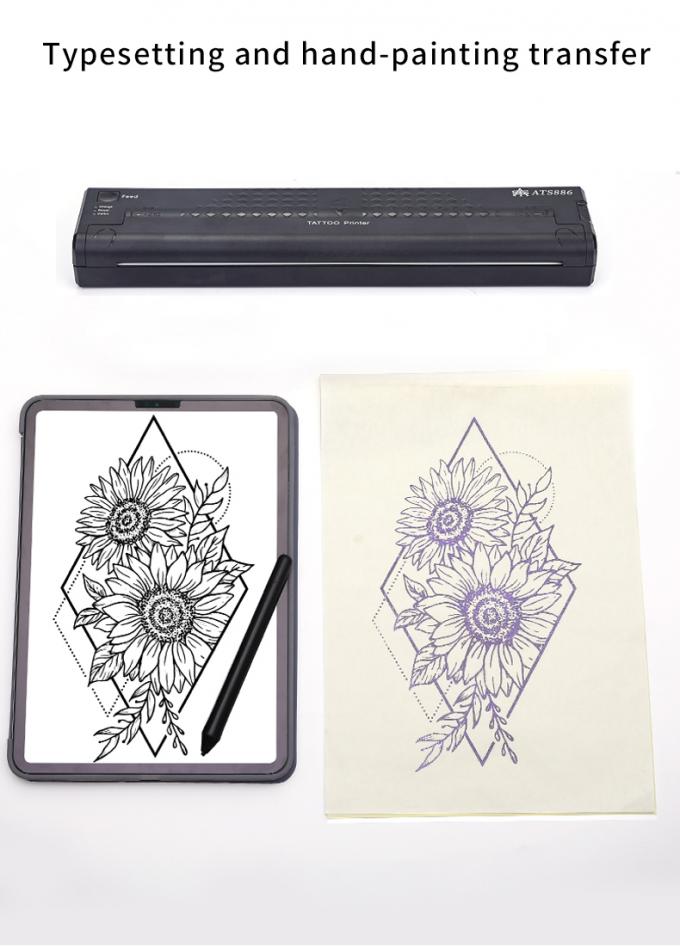 12000mAh Mini Tattoo Stencil Printer M&aacute;y photocopy nhiệt M&aacute;y in chuyển đổi kh&ocirc;ng d&acirc;y M&aacute;y in h&igrave;nh xăm M&aacute;y in h&igrave;nh xăm 16