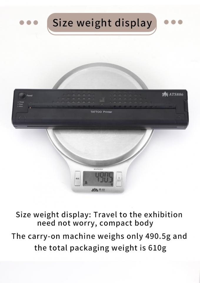 12000mAh Mini Tattoo Stencil Printer M&aacute;y photocopy nhiệt M&aacute;y in chuyển đổi kh&ocirc;ng d&acirc;y M&aacute;y in h&igrave;nh xăm M&aacute;y in h&igrave;nh xăm 24
