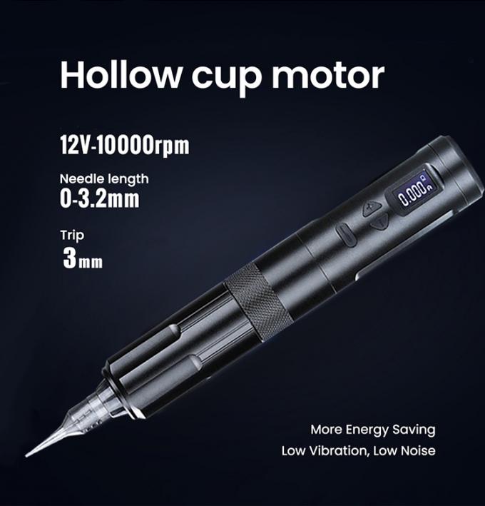M&aacute;y xăm kh&ocirc;ng d&acirc;y Dermografo M&aacute;y xăm điện kh&ocirc;ng d&acirc;y M&aacute;y trang điểm vĩnh cửu nh&ocirc;m 2 đầu pin RCA Connector Model 6