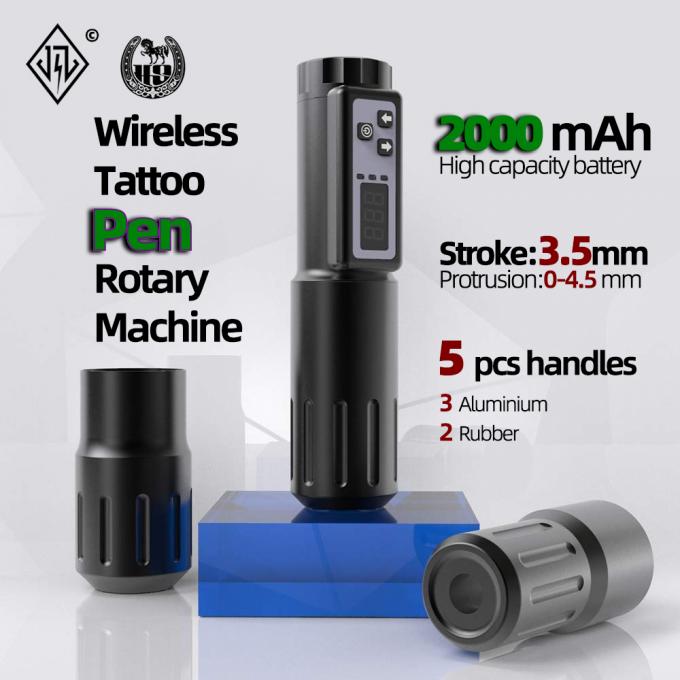 Electric LCD Display 2000mAh Battery Tattoo Gun RCA Wireless Rotary Tattoo Machine Pen Kit  for Tattoo Artist 0