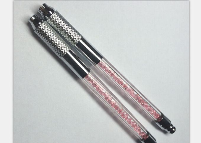 Hình xăm bút lông mày vĩnh viễn bằng tay màu hồng pha lê với thiết bị khóa chốt 0